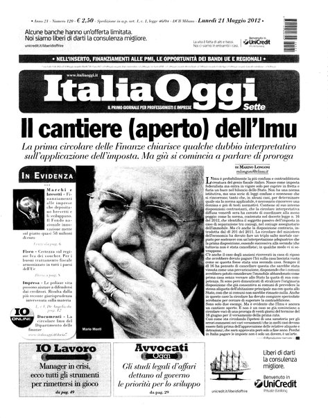 Italia oggi : quotidiano di economia finanza e politica